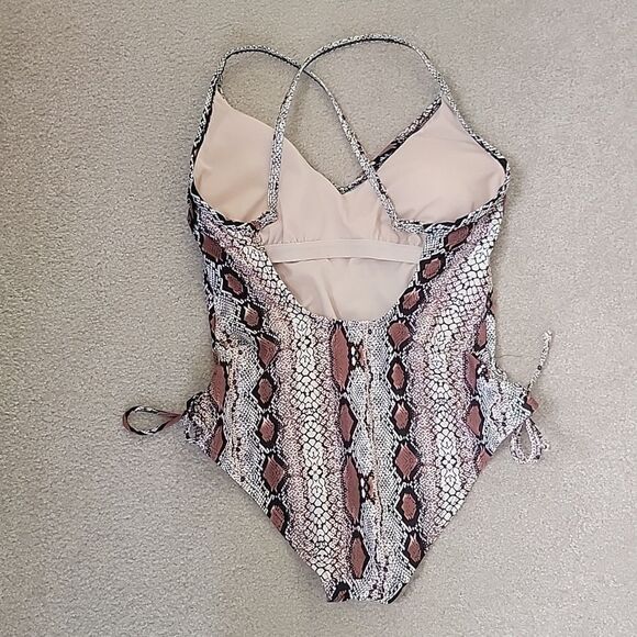 Kona Sol snakeskin print one piece - Picture 3 of 6